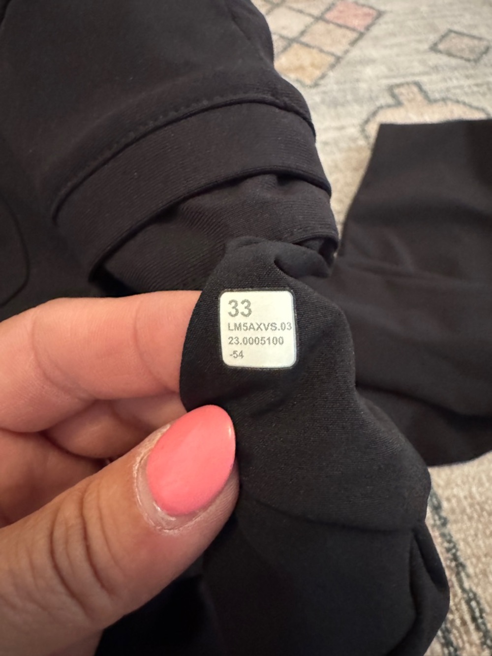 Lululemon ABC Relaxed-Fit 5 Pocket Pant Warpstreme Size 33 Black - Picture 6 of 7